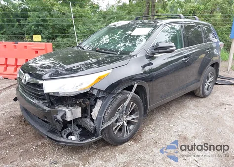2016 Toyota Highlander Xle V6 from USA, damaged, VIN 5TDJKRFH3GS505845